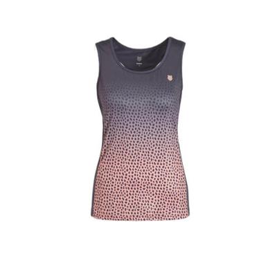 K-Swiss sporttop Hypercourt Advantage donkergrijs/peach