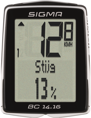 Sigma BC 14.16 fietscomputer Sigma BC 14.16 fietscomputer