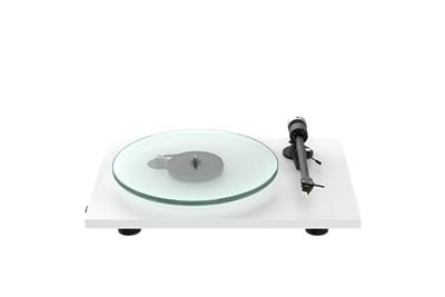 Pro-Ject T2 W Rainier Streaming Platenspeler - Revolutionaire Wi-Fi Technologie - Geïntegreerde MM Phono Voorversterker, CNC-Bewerkte Sokkel, Glasplaat, Aluminium Toonarm - Wit