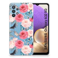 Samsung Galaxy A32 5G TPU Case Butterfly Roses