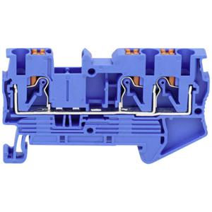 TRU COMPONENTS TC-JPT6-TW Blue Doorgangsklem 8.2 mm Snelaansluiting 0.5 mm² 6 mm² Blauw 1 stuk(s)