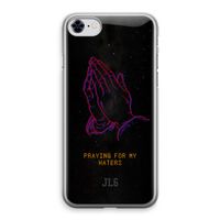 Praying For My Haters: iPhone 8 Transparant Hoesje