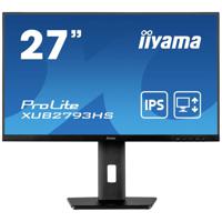 Iiyama ProLite LED-monitor Energielabel E (A - G) 68.6 cm (27 inch) 1920 x 1080 Pixel 16:9 1 ms HDMI, DisplayPort, Hoofdtelefoon (3.5 mm jackplug) IPS LED