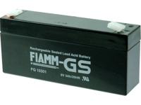 Fiamm PB-6-3 Loodaccu 6 V 3 Ah Loodvlies (AGM) (b x h x d) 134 x 66 x 33 mm Kabelschoen 4.8 mm Onderhoudsvrij, Geringe zelfontlading, VDS-certificering
