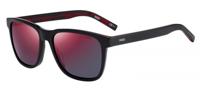 Hugo Boss zonnebril HG 1073/S UYY/AO rechthoekig cat. 3 zwart/rood