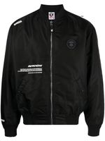 AAPE BY *A BATHING APE® veste bomber zippée à patch logo - Noir - thumbnail