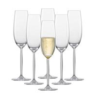 Schott Zwiesel Diva 6-delige champagneglas set, kristal, kleurloos, 7,2 cm, 6 stuks