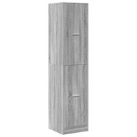 vidaXL Apothekerskast 40x41x174,5 cm bewerkt hout grijs sonoma eiken, apothekerskast keuken, kast, opslagkast, apotheekkast, opbergkast, ladekast