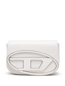 Diesel sac porté épaule 1DR en cuir - Blanc