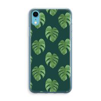 Monstera leaves: iPhone XR Transparant Hoesje - thumbnail