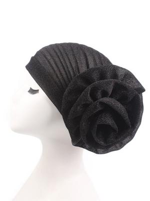 Helder Zijde Stof Bloem Bandana Hoed