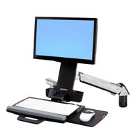 Ergotron StyleView Sit-Stand Combo System Monitor-wandbeugel 1-voudig 25,4 cm (10) - 61,0 cm (24) Aluminium (gepolijst) In hoogte verstelbaar, - thumbnail