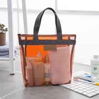 Draagbare Mesh Douchemand Sneldrogende Student Douche Organizer College Slaapkamer Douche Organizer (Kleur: Oranje)