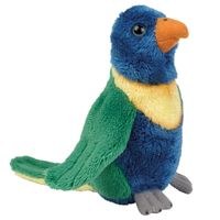 Pluche knuffel dieren Lori parkiet vogel van 15 cm   - - thumbnail