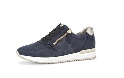 Gabor Low-Top sneakers voor dames, sportschoenen, vrijetijdsschoenen, sneakers, hardloopschoenen, veterschoenen, blauw/poeder, 37 EU / 4 UK, blauw poeder 16, 37 EU