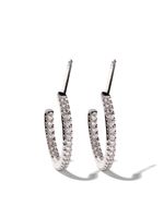 De Beers Jewellers boucles d'oreilles Micropavé Classic en or blanc 18ct et diamants - Argent