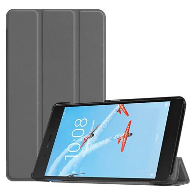 3-Vouw sleepcover hoes - Lenovo Tab E7 - Grijs 3-Vouw sleepcover hoes - Lenovo Tab E7 - Grijs