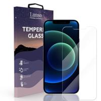 Lunso Geschikt voor iPhone 12 Pro Max - Gehard Beschermglas - Full Cover Tempered Glass