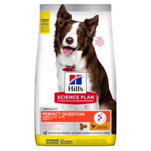 Hill&apos;s Adult Perfect Digestion Medium met kip & bruine rijst hondenvoer 2,5 kg