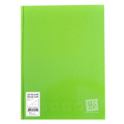 Soho schrift geruit met harde kaft A4 papier groen Soho schrift geruit met harde kaft A4 papier groen