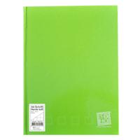 Soho schrift geruit met harde kaft A4 papier groen