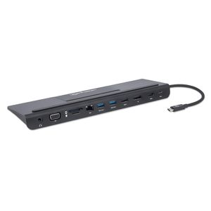 Manhattan 153478 USB-C dockingstation Geschikt voor merk (dockingstation): Universeel Incl. laadfunctie