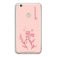 Giving Flowers: Huawei Ascend P8 Lite (2017) Transparant Hoesje