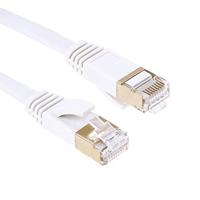 20 m vergulde kop CAT7 hoge snelheid 10 Gbps ultradunne platte Ethernet-netwerk LAN-kabel