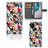 OnePlus Nord N10 Telefoonhoesje met Pasjes Birds - thumbnail