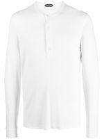 TOM FORD t-shirt nervuré à manches longues - Blanc - thumbnail