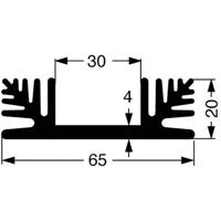 Fischer Elektronik 10020610 SK 48 50 SA Koellichaam 2.8 K/W (l x b x h) 50 x 65 x 20 mm - thumbnail