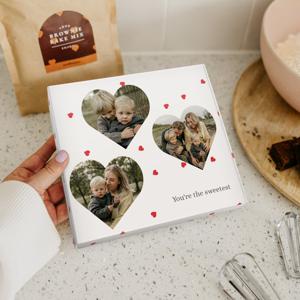 Brownie bakmix in gepersonaliseerde giftbox