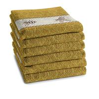 DDDDD Bees keukendoek 50x55cm geel (6 stuks)