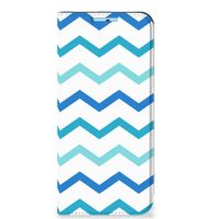 Xiaomi Redmi Note 11/11S Hoesje met Magneet Zigzag Blauw