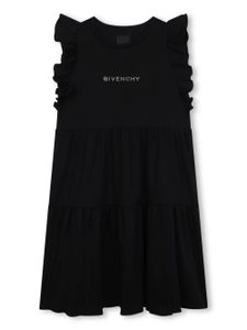 Givenchy Kids robe à logo strassé - Noir