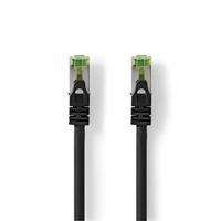 Nedis CCGP85420BK100 Cat 7 kabel | PiMF | RJ45 stekker | RJ45 stekker | 100,0 m | rond | LSZH | zwart | plastic zak
