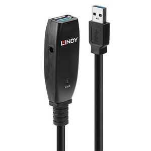 Lindy 43353 USB-kabel 3 m USB 3.2 Gen 1 (3.1 Gen 1) USB A Zwart