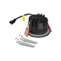 SLV Plafondinbouwlamp NUMINOS® XS / LED spot, schijnwerper, plafondspot, plafondlamp, inbouwlamp, binnenverlichting/IP20/IP44 3000K 7W 700lm zwart 40 graden