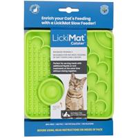 LickiMat Catster kattenvoermat - kattenvoederbak met microschaal voor extra hydratatie - perfect voor voedsel, lekkernijen, yoghurt en angstverlichting voor katten - leuk alternatief voor Slow Feeder