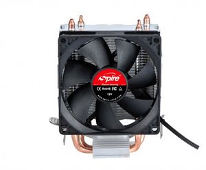 Spire FRONTIER PLUS CPU-koellichaam met ventilator Zwart, Zilver (b x h x d) 124 x 139 x 61 mm