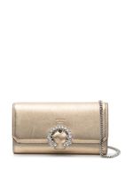 Jimmy Choo Madeline crystal-buckle clutch - Or - thumbnail