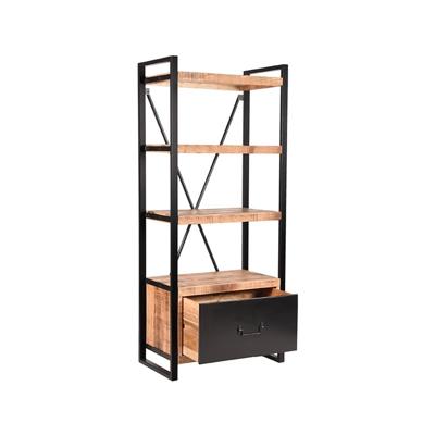 Label51 Boekkast Brussels - Rough - Mangohout