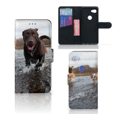 Google Pixel 3A Telefoonhoesje met Pasjes Honden Labrador