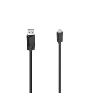 Hama USB-kabel USB 2.0 USB-micro-B stekker, USB-A stekker 1.50 m Zwart 00200608