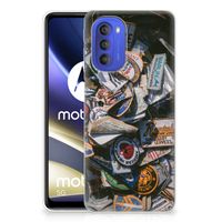 Motorola Moto G51 5G Siliconen Hoesje met foto Badges