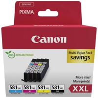 Canon Inktcartridge CLI-581XXL BK/C/M/Y Multipack Origineel Combipack Zwart, Cyaan, Magenta, Geel 1998C007 - thumbnail