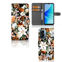 Hoesje voor OPPO A77 5G | A57 5G Dark Flowers - thumbnail