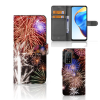 Xiaomi Mi 10T Pro | Mi 10T Wallet Case met Pasjes Vuurwerk - thumbnail