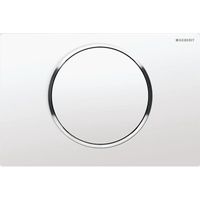 Geberit Sigma10 bedieningplaat met frontbediening voor toilet 24.6x16.4cm wit 115758KJ5 - thumbnail