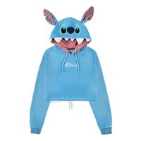 Lilo & Stitch Cropped Hooded Sweater Stitch  Size S - thumbnail